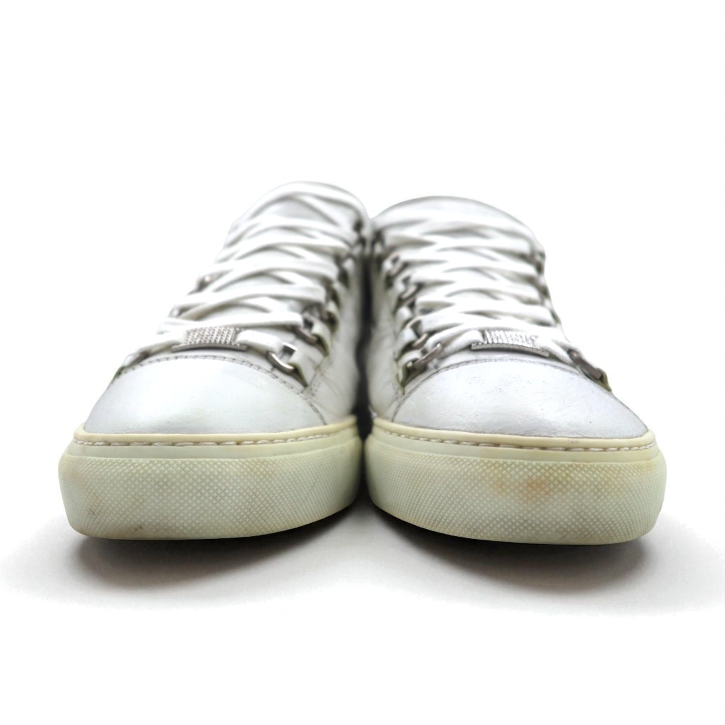 BALENCIAGA アリーナ ARENA OPAQUE レザー ハイカットスニーカー 27cm ホワイト 412381