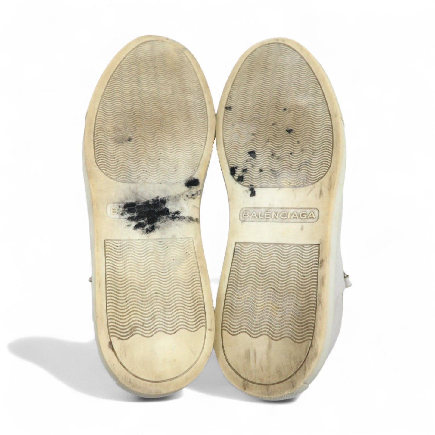 BALENCIAGA アリーナ ARENA OPAQUE レザー ハイカットスニーカー 27cm ホワイト 412381