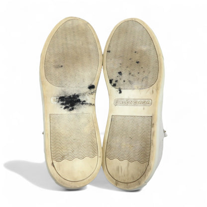 BALENCIAGA アリーナ ARENA OPAQUE レザー ハイカットスニーカー 27cm ホワイト 412381