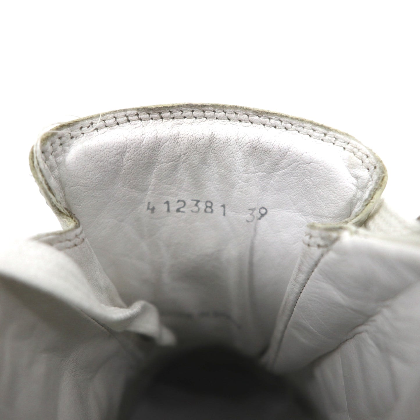 BALENCIAGA アリーナ ARENA OPAQUE レザー ハイカットスニーカー 27cm ホワイト 412381