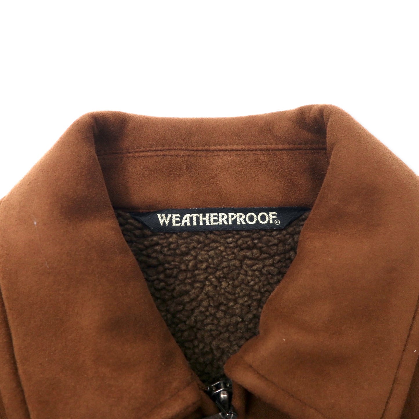 WEATHERPROOF フェイクムートンジャケット S ブラウン ポリエステル 防水