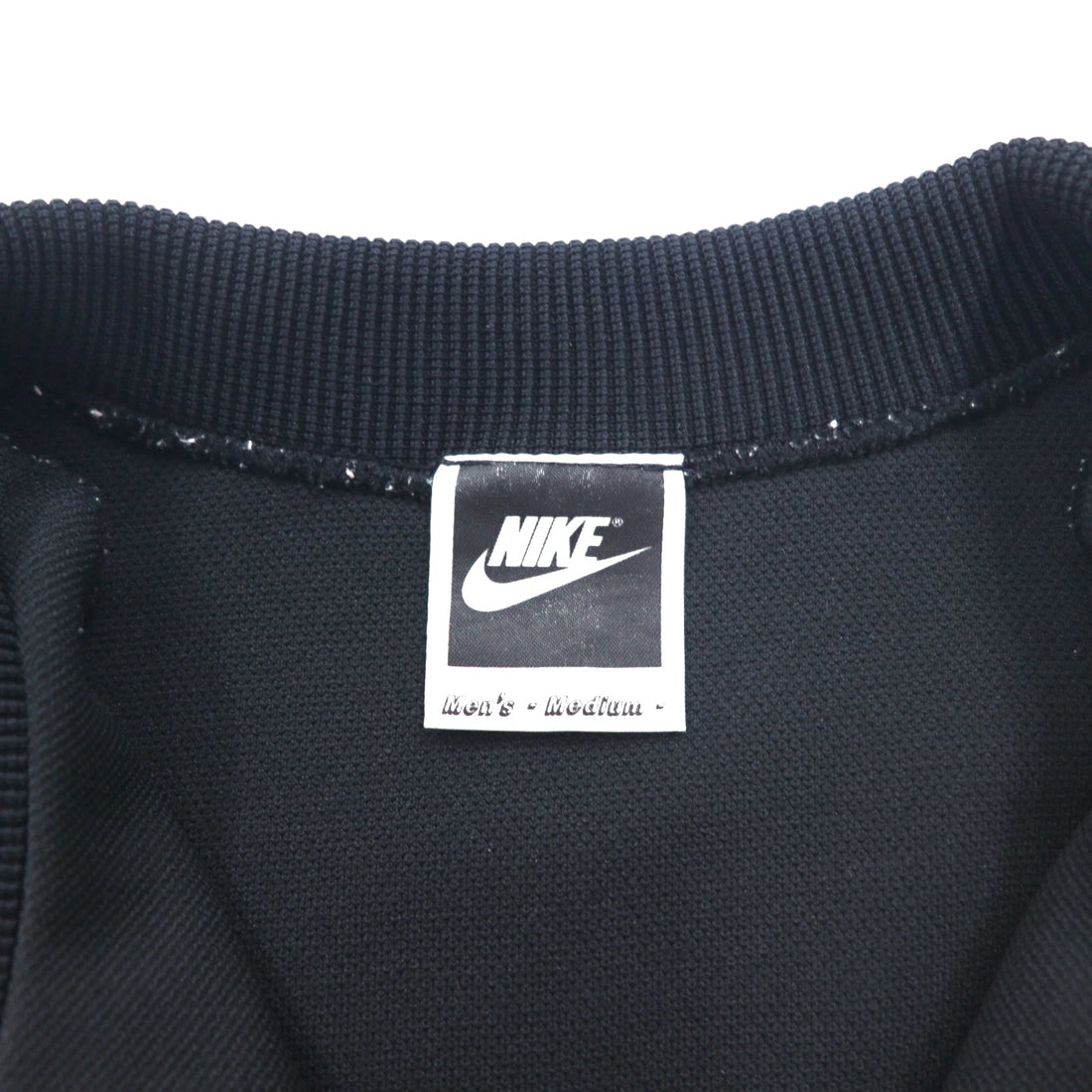 NIKE 80's INTERNATIONAL Track Jacket Jersey M Black Swoosh Made in Japan