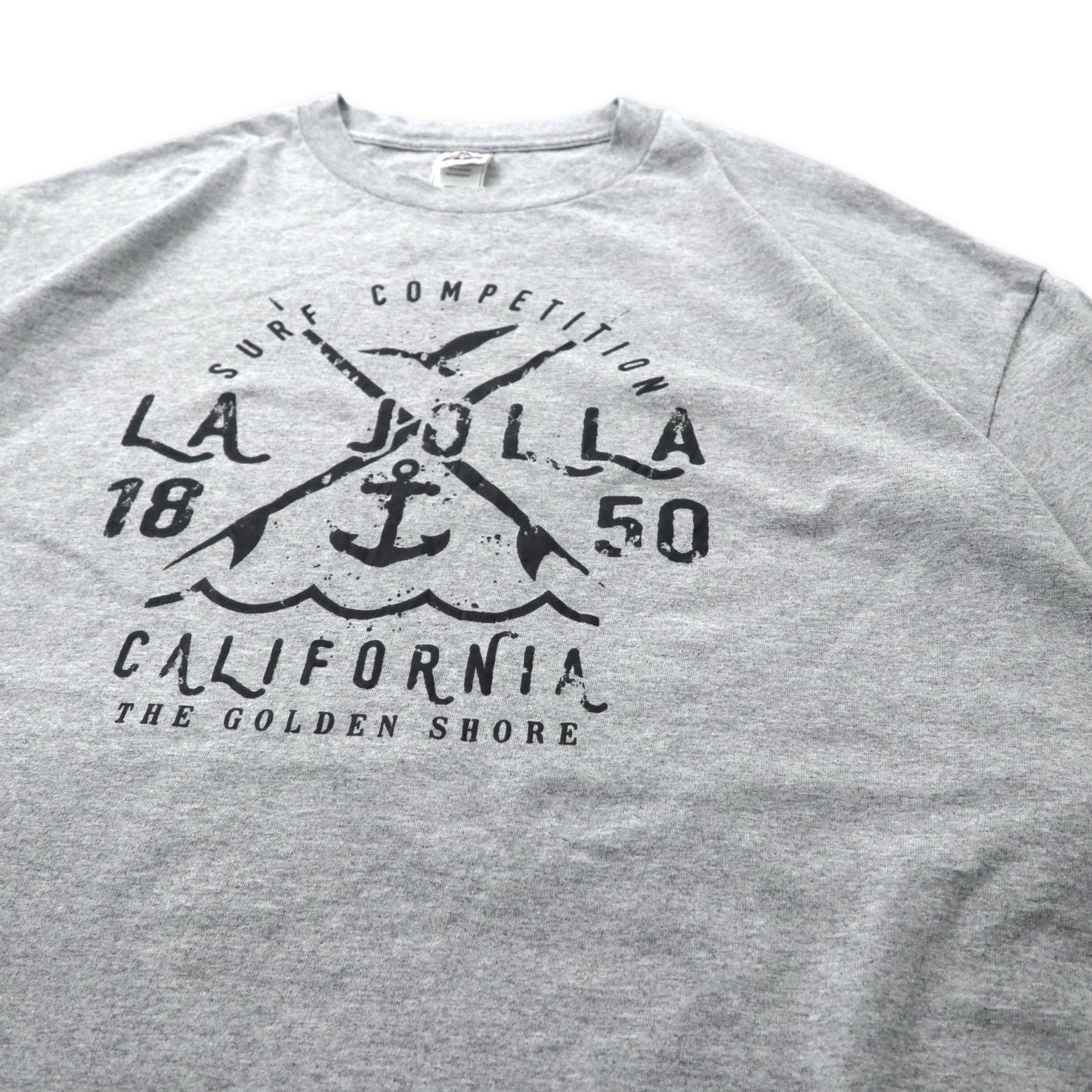 AAA ALSTYLE プリントTシャツ 3XL グレー コットン LA JOLLA CALIFORNIA ビッグサイズ メキシコ製