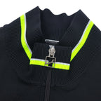 NIKE 80's INTERNATIONAL Track Jacket Jersey M Black Swoosh Made in Japan