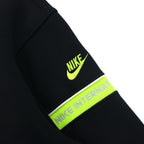 NIKE 80's INTERNATIONAL Track Jacket Jersey M Black Swoosh Made in Japan