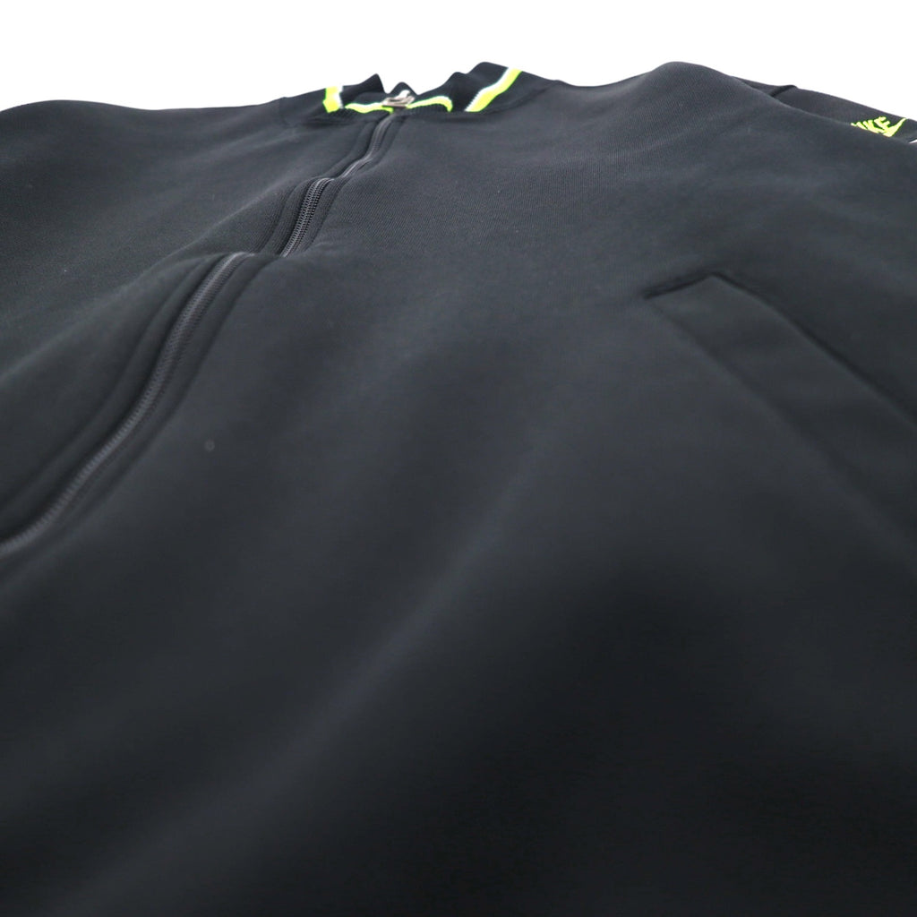 NIKE 80's INTERNATIONAL Track Jacket Jersey M Black Swoosh Made in Japan