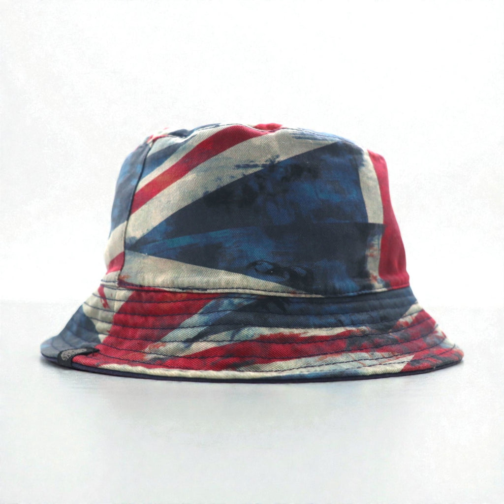 Pretty Green ユニオンジャック バケットハット リバーシブル ネイビー コットン