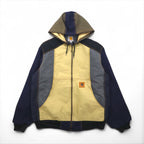 Carhartt Remade Color Block Duck Active Jacket/Panty, Size L, Multicolor, Crazy Pattern, Cotton