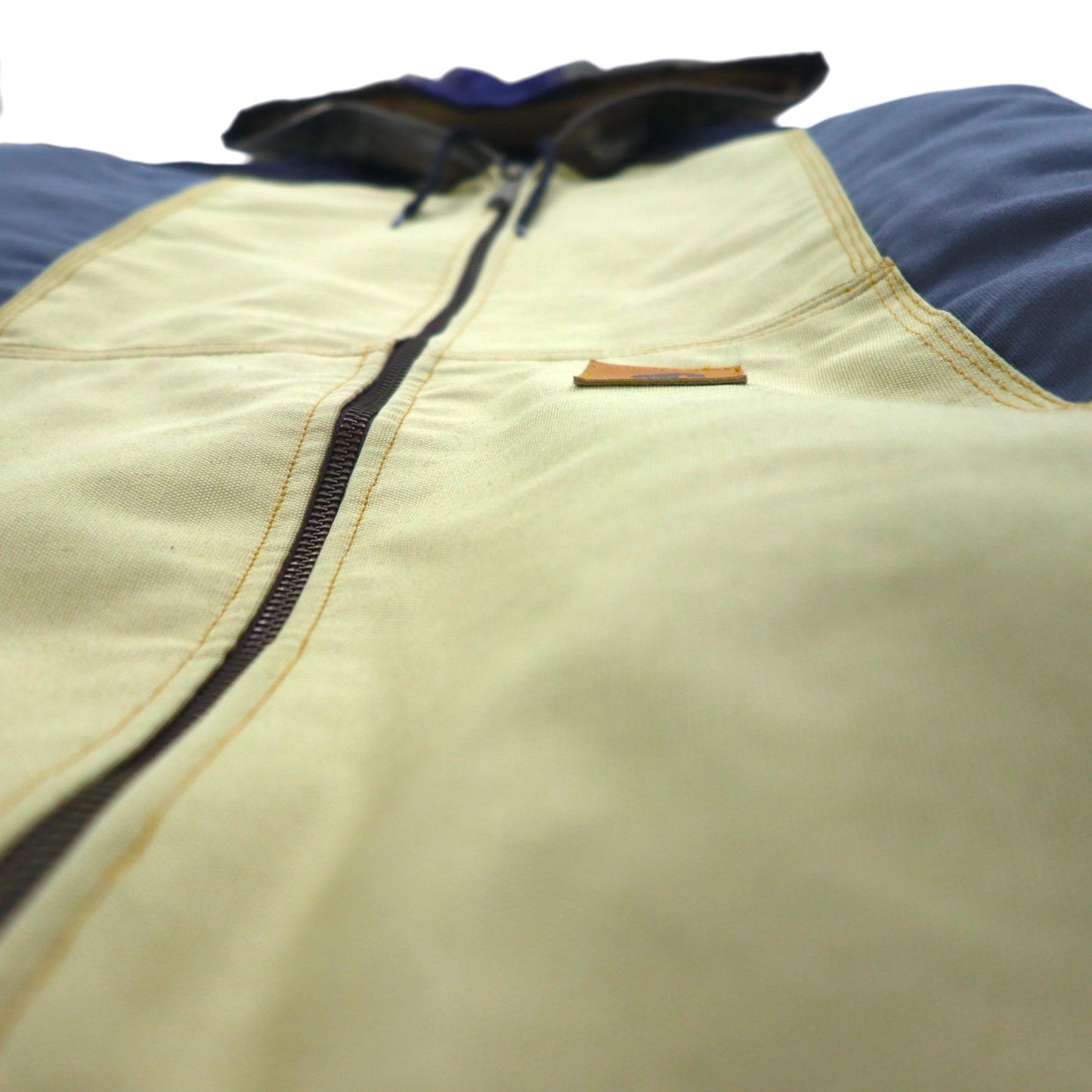 carhartt リメイク 再構築 カラーブロック ダック アクティブジャケット パーカー L マルチカラー クレイジーパターン コットン