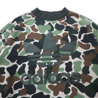 adidas originals カモフラ クロップド スウェット 4XOT カーキ コットン トレフォイルロゴ BR5182