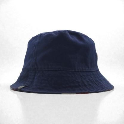 Pretty Green ユニオンジャック バケットハット リバーシブル ネイビー コットン