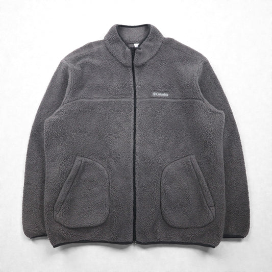 Columbia ラギット リッジⅡ シェルパ フリースジャケット XL グレー ポリエステル AM0792