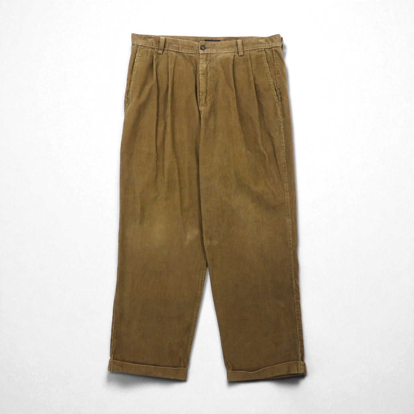 DOCKERS (Levi's) 2000s Wide Leg Corduroy Pants, Size L, Brown
