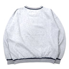 90s GEAR FOR SPORTS Ribline Sweatshirt L Grey Cotton Polyester Avalon Lake