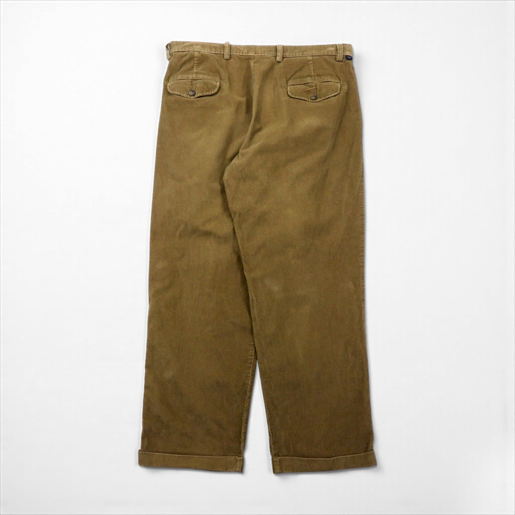 DOCKERS (Levi's) 2000s Wide Leg Corduroy Pants, Size L, Brown