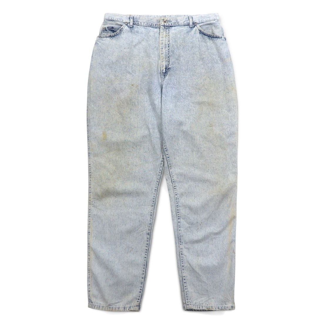 Lee 80s USA Made Union Ticket Chemical Wash Tapered Denim Pants 3XL Indigo Blue 307-5099