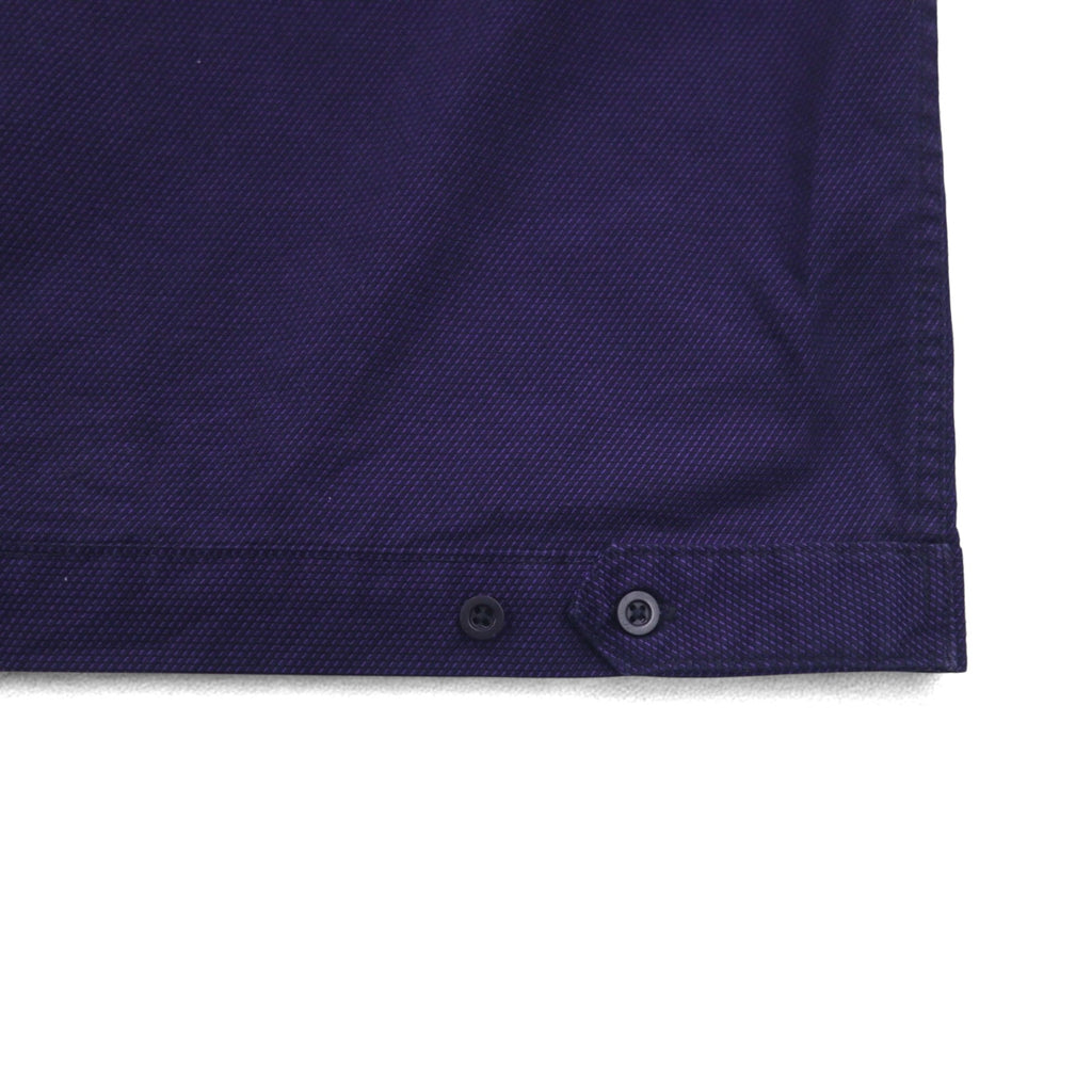 FedEx 90年代 開襟 ワークシャツ 半袖 オープンカラー XL パープル アメリカ 企業 ボックスシルエット Designed By Stan Herman VF Imagewear
