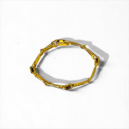 CELINE ヴィンテージ ブレスレット ホースビット ゴールド メタル イタリア製