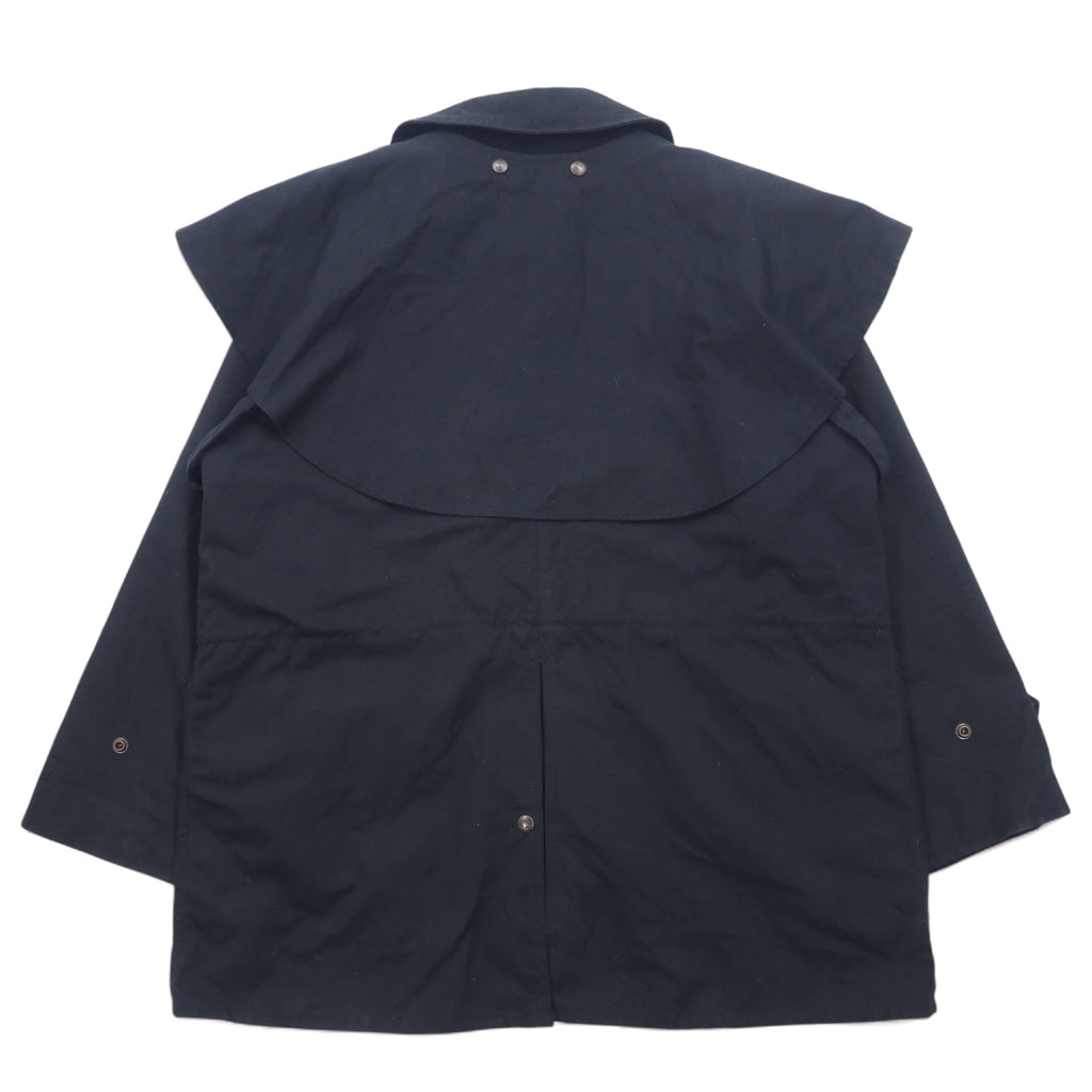 OUTBACK Oiled Jacket Saddle Jacket L Black Cotton Cape SWAGMAN Made in Fiji