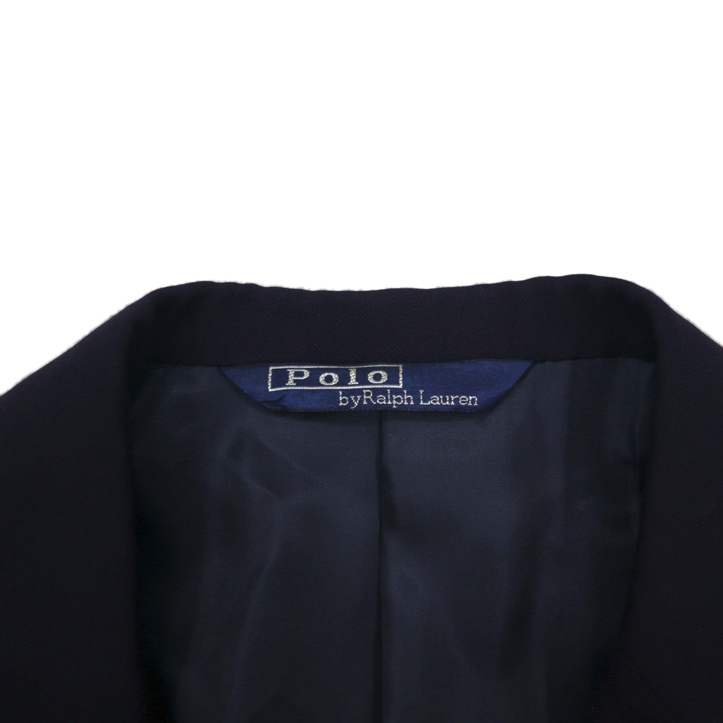 Ralph Lauren 90s Made in Japan Navy Blazer and Double-Breasted Suit, Size M, Navy Wool, Gold Buttons