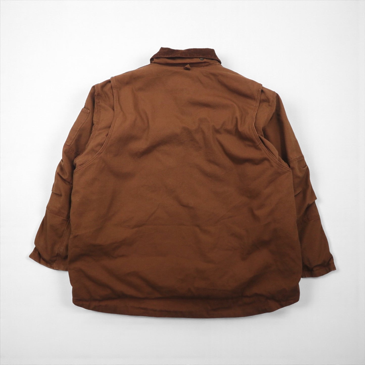 KEY 中綿 ダック ワークジャケット カバーオール XL ブラウン コーデュロイ襟 POLAR KING