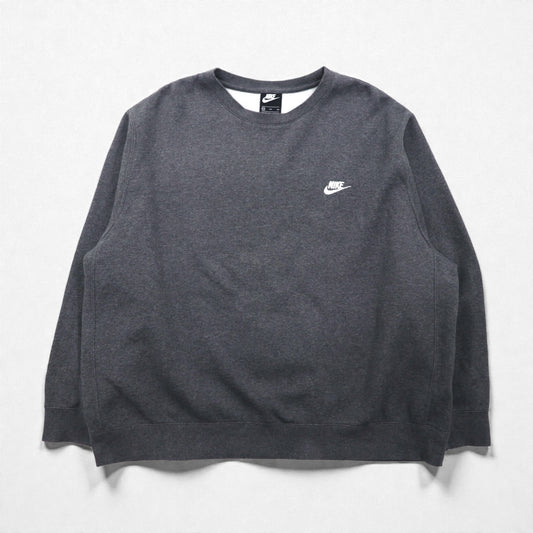NIKE クラブフリース クルーネック スウェット トレーナー 2XL グレー BV2662-071