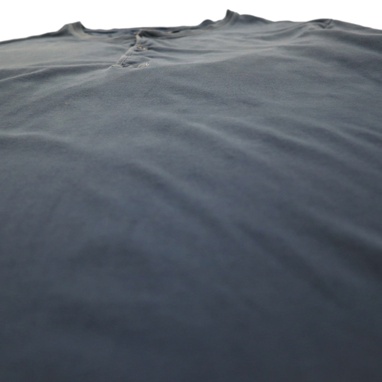 POLO RALPH LAUREN Henley neck T-shirt XL Navy Cotton