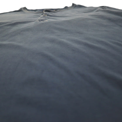 POLO RALPH LAUREN Henley neck T-shirt XL Navy Cotton