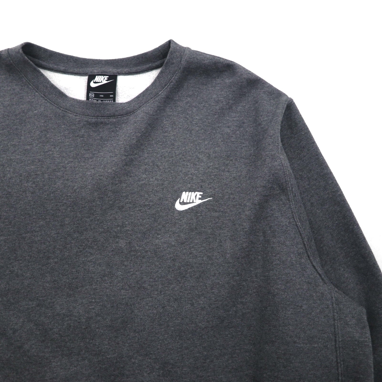 NIKE クラブフリース クルーネック スウェット トレーナー 2XL グレー BV2662-071