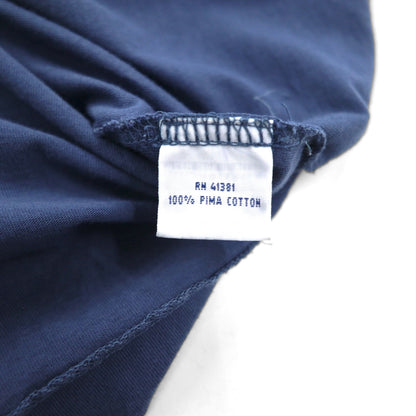 POLO RALPH LAUREN Henley neck T-shirt XL Navy Cotton