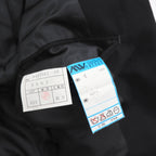 Ralph Lauren 90s Made in Japan Navy Blazer and Double-Breasted Suit, Size M, Navy Wool, Gold Buttons