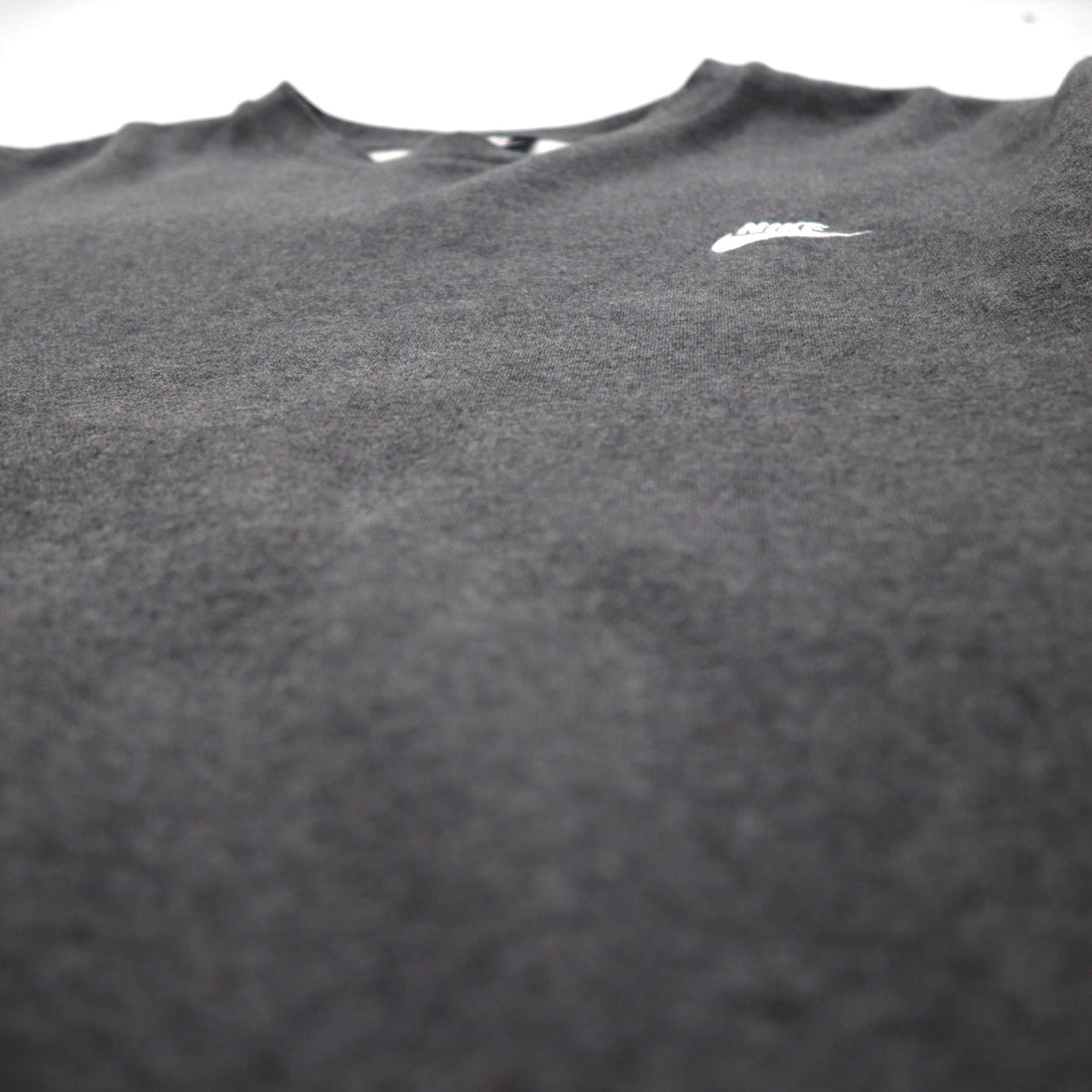 NIKE Club Fleece Crew Neck Sweatshirt, 2XL, Gray, BV2662-071