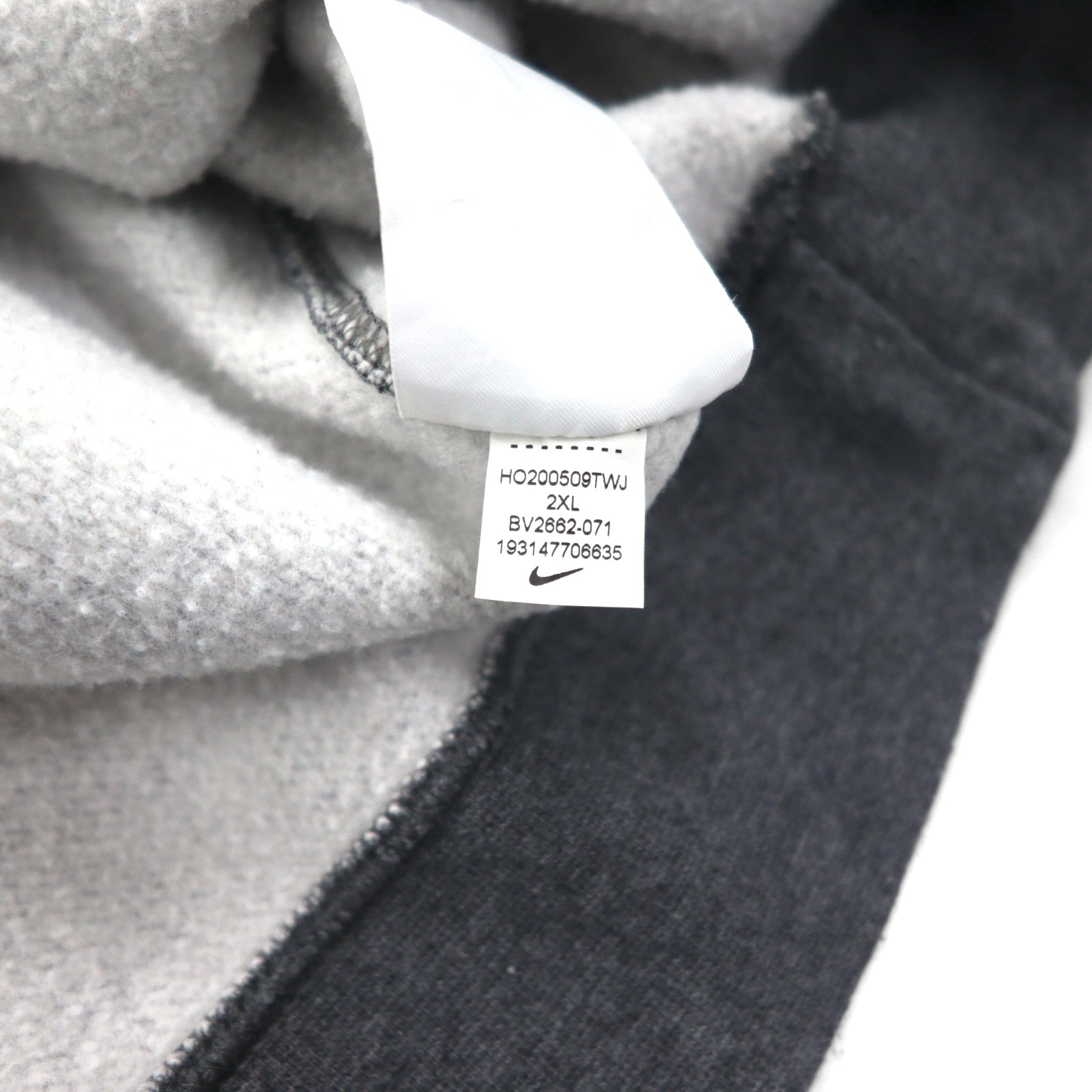 NIKE クラブフリース クルーネック スウェット トレーナー 2XL グレー BV2662-071