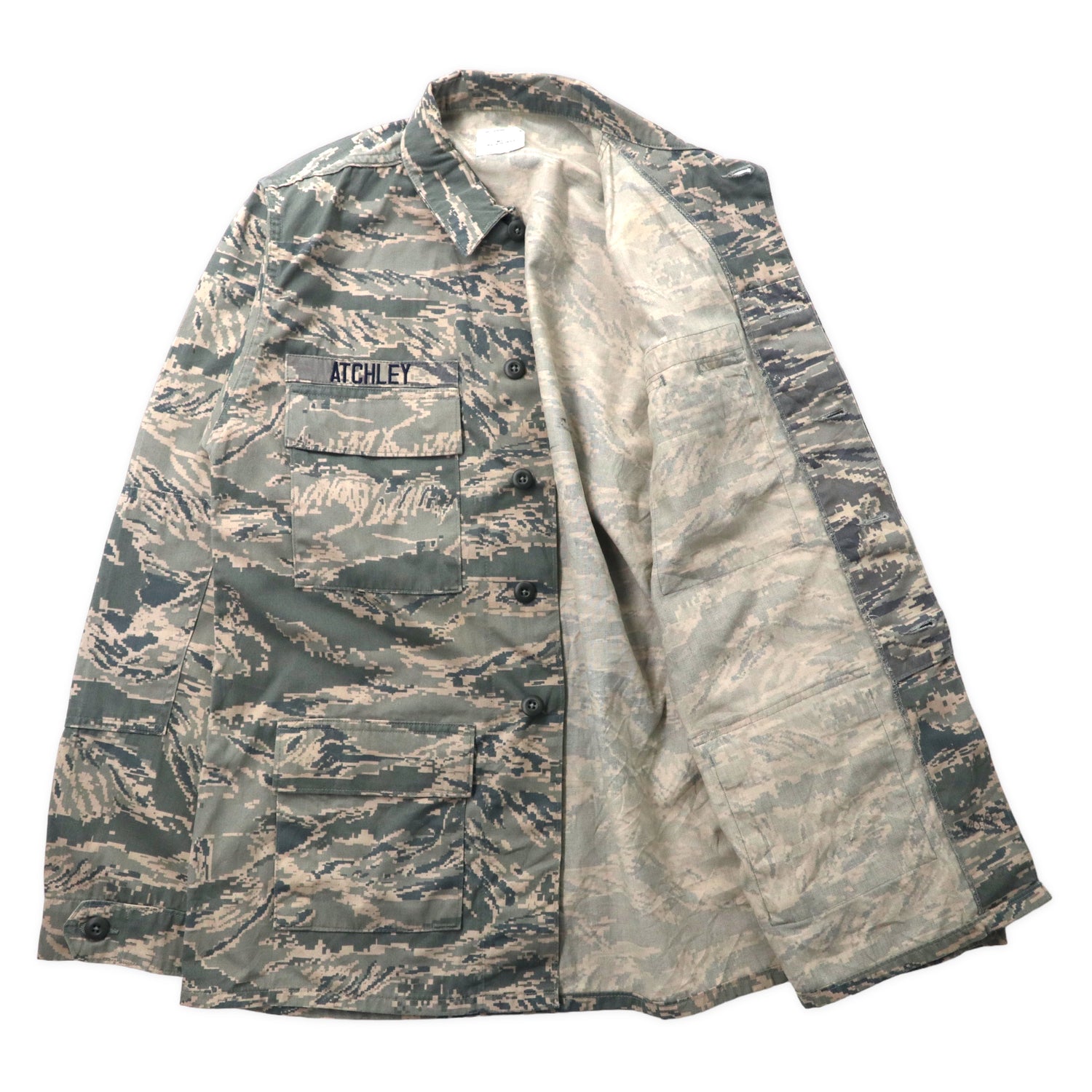 US ARMY Air Force Military ABU Jacket 40L Digital Camoton 8415-01