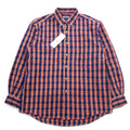 CHAPS RALPH LAUREN 90s Button-down Shirt L Blue Check Cotton Unused