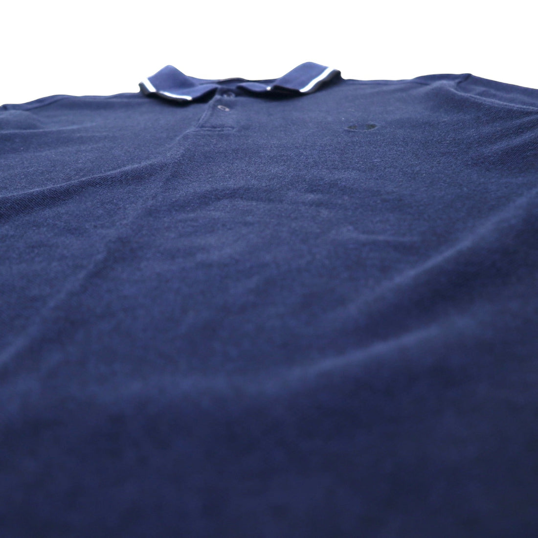 FRED PERRY Long Sleeve Polo Shirt XL Navy Cotton Pique Single Point Logo M3636