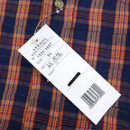 CHAPS RALPH LAUREN 90s Button-down Shirt L Blue Check Cotton Unused
