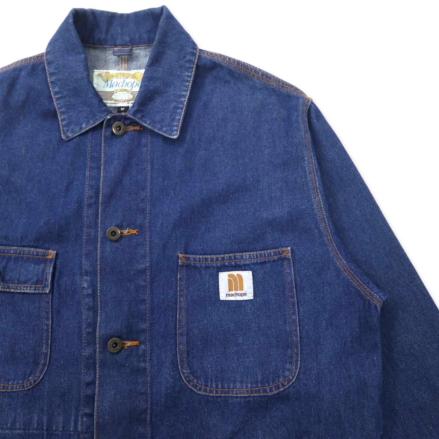 Machope 90's denim Coverall M Blue Cotton – 日本然リトテ