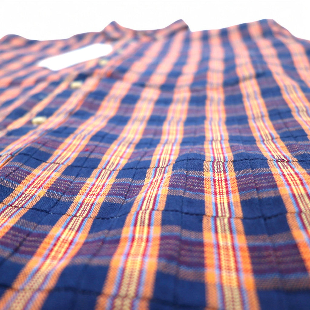CHAPS RALPH LAUREN 90s Button-down Shirt L Blue Check Cotton Unused