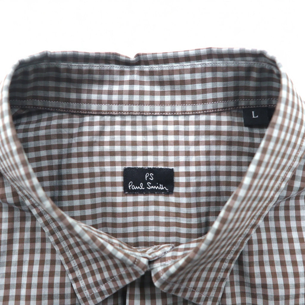 PS Paul Smith ドレスシャツ L グレー チェック コットン