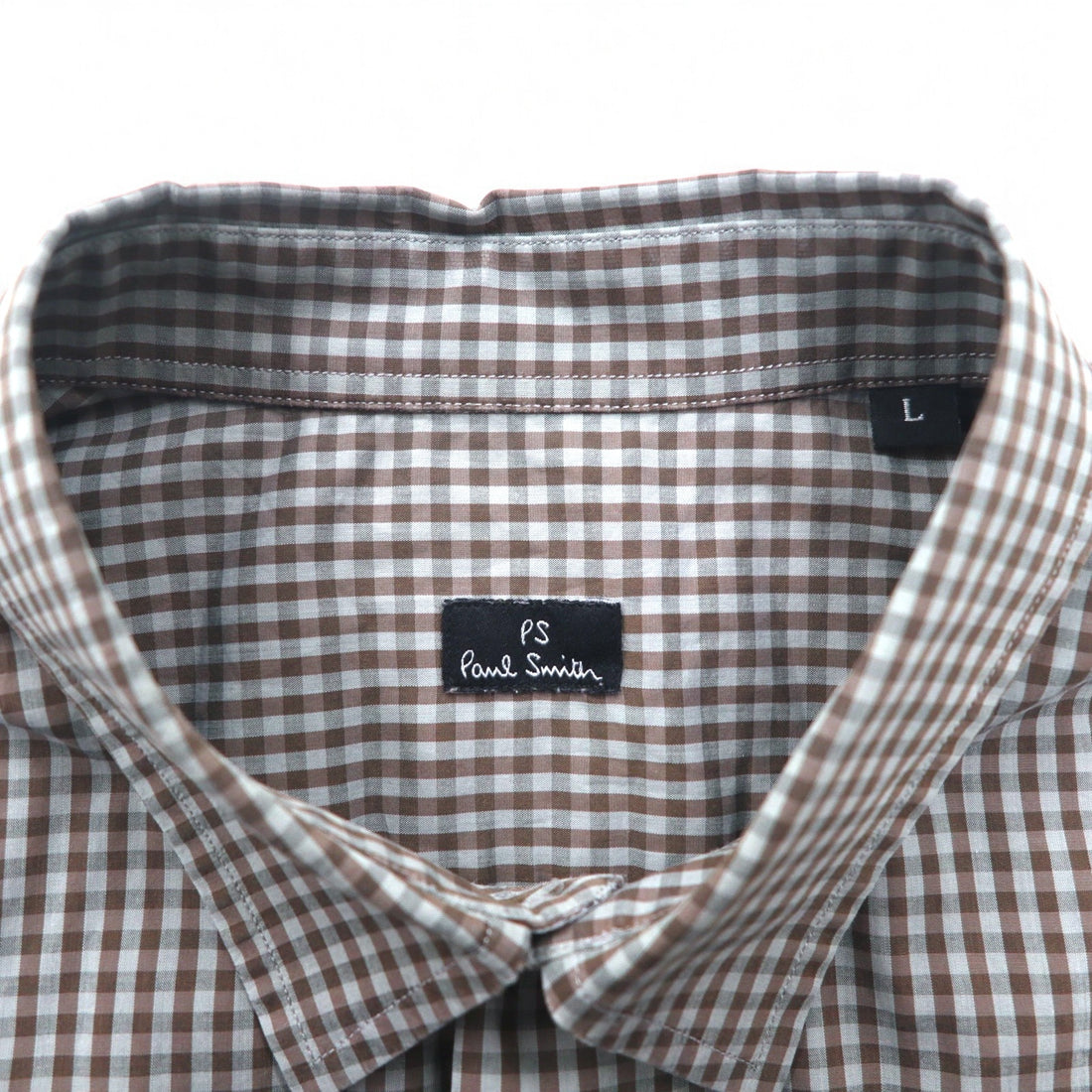 PS Paul Smith ドレスシャツ L グレー チェック コットン