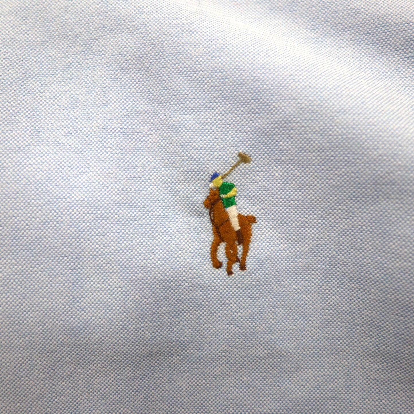 Ralph Lauren クラシックフィット オックスフォード ボタンダウン シャツ M ブルー スモールポニー刺繡