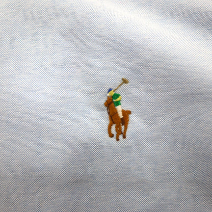 Ralph Lauren クラシックフィット オックスフォード ボタンダウン シャツ M ブルー スモールポニー刺繡