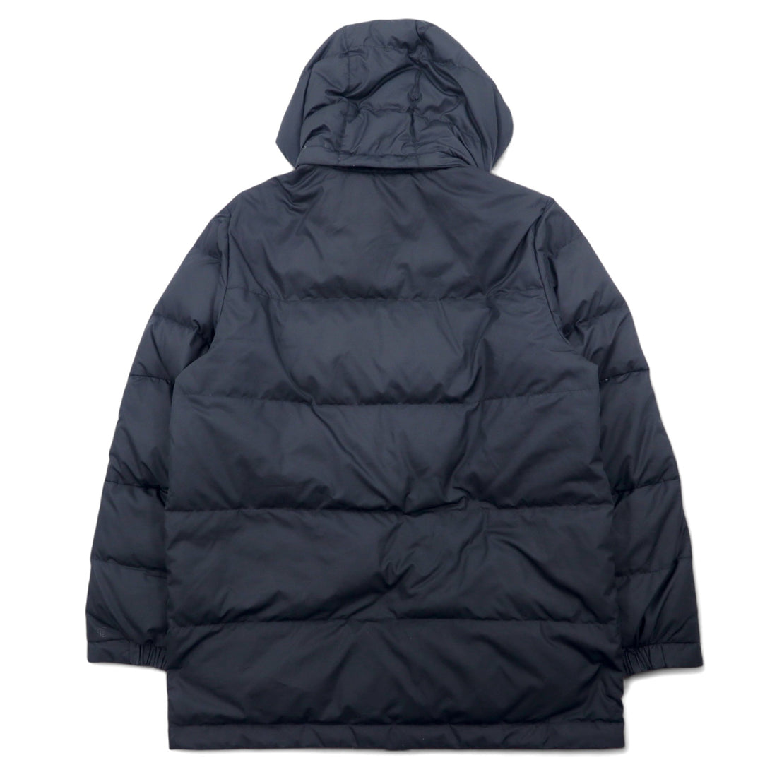 NIKE Detachable Hood 550 Fill Power Down Jacket L Black Double Zip Drawstring 546051-010