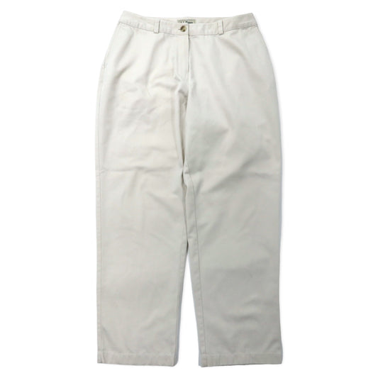 日本然リトテ-古着オンライン-L.L.Bean テーパード チノパンツ 12 ベージュ コットン CURVY FIT 0GBV4-L.L.Bean tapered chino pants 12 beige cotton CURVY FIT 0GBV4