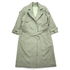 Vintage Trench Coat Collection Elegante Trench Coat L Khaki Belted DIVISIN OF THUNDER BAY