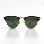 Ray-Ban Clubmaster Half-Rim Sunglasses, Brown, RB3016 W0366 51-21 3N