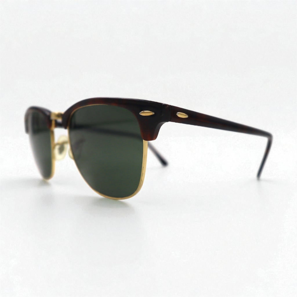 Ray-Ban Clubmaster Half-Rim Sunglasses, Brown, RB3016 W0366 51-21 3N