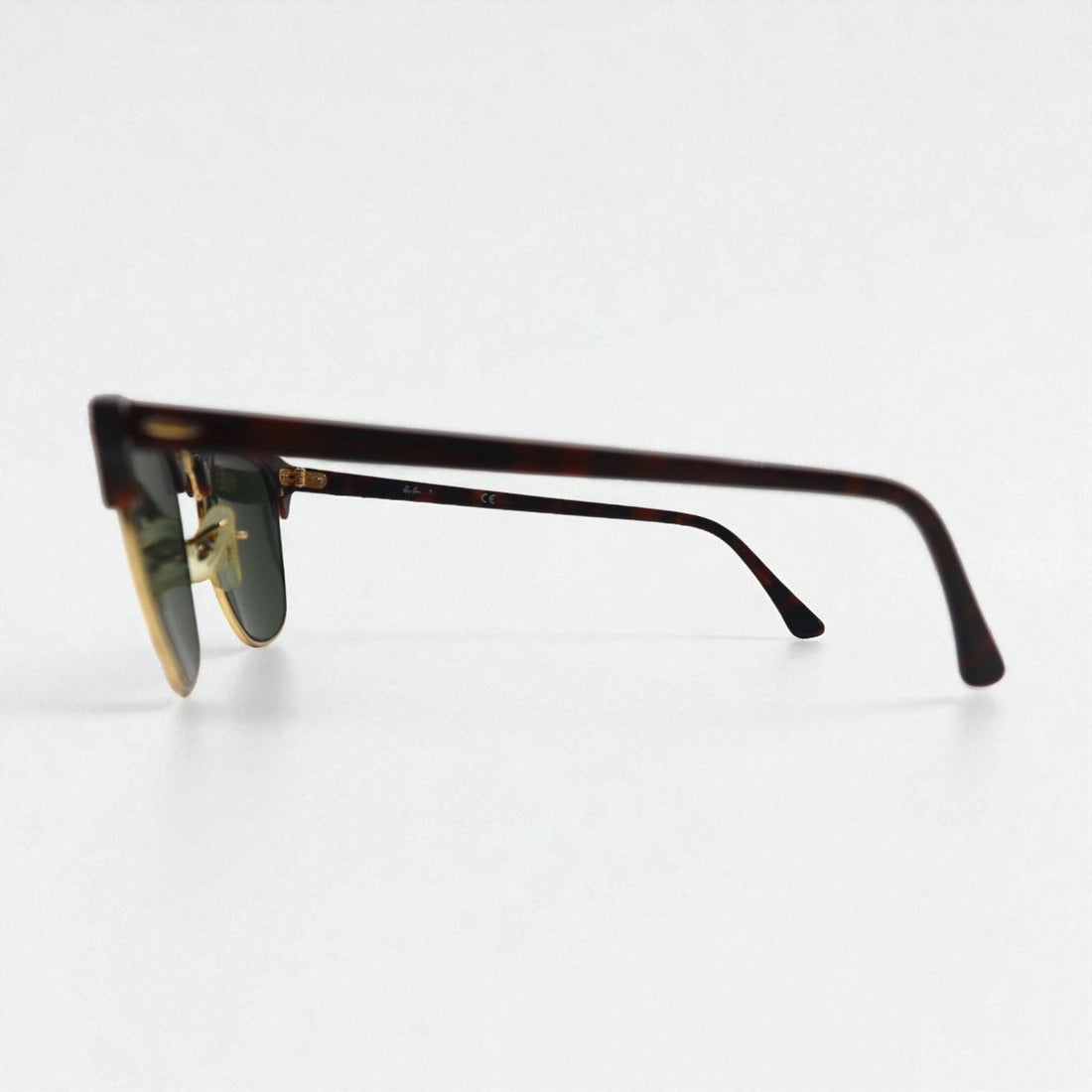 Ray-Ban Clubmaster Half-Rim Sunglasses, Brown, RB3016 W0366 51-21 3N