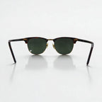Ray-Ban Clubmaster Half-Rim Sunglasses, Brown, RB3016 W0366 51-21 3N